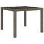vidaXL Set da Pranzo per Esterni 3 pz con Cuscini in Polyrattan Grigio vidaXL Set da Pranzo per Esterni 3 pz con Cuscini in Polyrattan Grigio