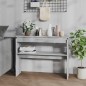 Tavolino Consolle Grigio Sonoma 102x30x80 cm Legno Multistrato Tavolino Consolle Grigio Sonoma 102x30x80 cm Legno Multistrato