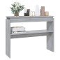 Tavolino Consolle Grigio Sonoma 102x30x80 cm Legno Multistrato Tavolino Consolle Grigio Sonoma 102x30x80 cm Legno Multistrato