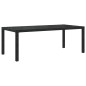 vidaXL Set Mobili da Giardino 9 pz con Cuscini in Polyrattan Nero