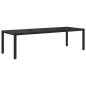 vidaXL Set Mobili da Giardino 9 pz con Cuscini in Polyrattan Nero vidaXL Set Mobili da Giardino 9 pz con Cuscini in Polyrattan Nero