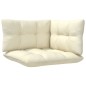 vidaXL Set Divani da Giardino 13 pz con Cuscini Crema in Legno di Pino vidaXL Set Divani da Giardino 13 pz con Cuscini Crema in Legno di Pino