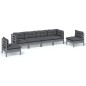 vidaXL Set Salotto da Giardino 6 pz con Cuscini Legno Massello di Pino