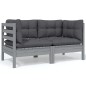 vidaXL Set Salotto da Giardino 6 pz con Cuscini Legno Massello di Pino