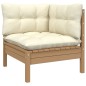 vidaXL Set Divani da Giardino 11 pz con Cuscini Miele in Legno di Pino vidaXL Set Divani da Giardino 11 pz con Cuscini Miele in Legno di Pino