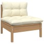 vidaXL Set Divani da Giardino 11 pz con Cuscini Miele in Legno di Pino vidaXL Set Divani da Giardino 11 pz con Cuscini Miele in Legno di Pino