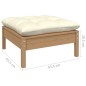 vidaXL Set Divani da Giardino 11 pz con Cuscini Miele in Legno di Pino vidaXL Set Divani da Giardino 11 pz con Cuscini Miele in Legno di Pino