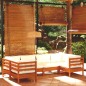 vidaXL Set Divani da Giardino 6 pz con Cuscini Miele Legno di Pino vidaXL Set Divani da Giardino 6 pz con Cuscini Miele Legno di Pino