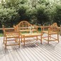 vidaXL Set Salotto per Giardino 4pz Legno Massello di Teak vidaXL Set Salotto per Giardino 4pz Legno Massello di Teak