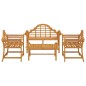 vidaXL Set Salotto per Giardino 4pz Legno Massello di Teak vidaXL Set Salotto per Giardino 4pz Legno Massello di Teak