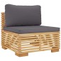 vidaXL Set Divani da Giardino 5 pz con Cuscini Legno Massello di Teak vidaXL Set Divani da Giardino 5 pz con Cuscini Legno Massello di Teak