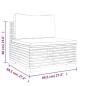 vidaXL Set Divani da Giardino 5 pz con Cuscini Legno Massello di Teak vidaXL Set Divani da Giardino 5 pz con Cuscini Legno Massello di Teak