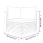 vidaXL Set Divani da Giardino 4 pz con Cuscini Legno Massello di Teak vidaXL Set Divani da Giardino 4 pz con Cuscini Legno Massello di Teak
