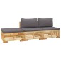vidaXL Set Divani da Giardino 3 pz con Cuscini Legno Massello di Teak