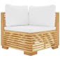 vidaXL Set Divani da Giardino 8 pz con Cuscini Legno Massello di Teak vidaXL Set Divani da Giardino 8 pz con Cuscini Legno Massello di Teak