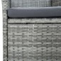 vidaXL Set da Pranzo per Giardino 9 pz con Cuscini Grigio vidaXL Set da Pranzo per Giardino 9 pz con Cuscini Grigio