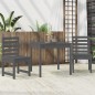 vidaXL Set da Bistrot da Giardino 3pz Grigio in Legno Massello di Pino vidaXL Set da Bistrot da Giardino 3pz Grigio in Legno Massello di Pino