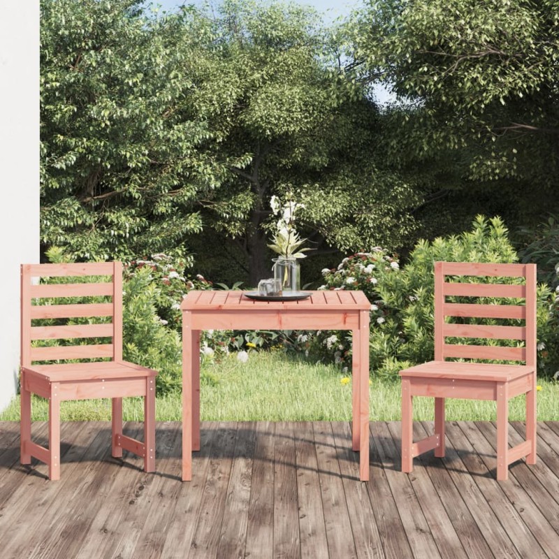 vidaXL Set Bistrot da Giardino 3 pz in Legno Massello di Douglas vidaXL Set Bistrot da Giardino 3 pz in Legno Massello di Douglas