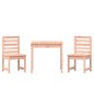 vidaXL Set Bistrot da Giardino 3 pz in Legno Massello di Douglas vidaXL Set Bistrot da Giardino 3 pz in Legno Massello di Douglas