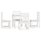 vidaXL Set da Pranzo per Giardino 5pz Bianco in Legno Massello di Pino vidaXL Set da Pranzo per Giardino 5pz Bianco in Legno Massello di Pino