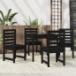 vidaXL Set da Pranzo per Giardino 5pz Nero in Legno Massello di Pino vidaXL Set da Pranzo per Giardino 5pz Nero in Legno Massello di Pino