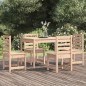 vidaXL Set da Pranzo per Giardino 5 pz in Legno Massello di Pino vidaXL Set da Pranzo per Giardino 5 pz in Legno Massello di Pino