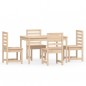 vidaXL Set da Pranzo per Giardino 5 pz in Legno Massello di Pino vidaXL Set da Pranzo per Giardino 5 pz in Legno Massello di Pino