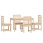 vidaXL Set da Pranzo per Giardino 5 pz in Legno Massello di Pino vidaXL Set da Pranzo per Giardino 5 pz in Legno Massello di Pino