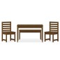 vidaXL Set da Pranzo da Giardino 4 pz Miele in Legno Massello di Pino vidaXL Set da Pranzo da Giardino 4 pz Miele in Legno Massello di Pino