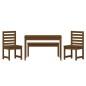 vidaXL Set da Pranzo da Giardino 4 pz Miele in Legno Massello di Pino vidaXL Set da Pranzo da Giardino 4 pz Miele in Legno Massello di Pino