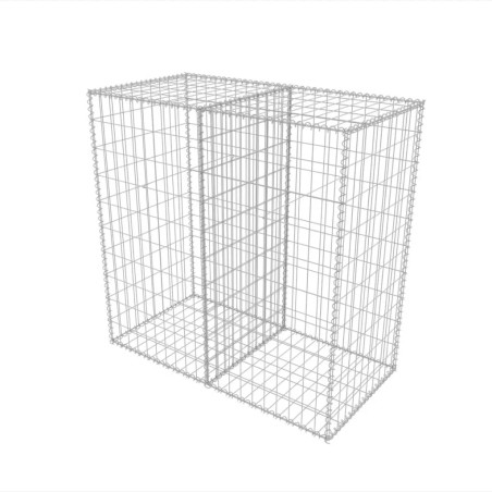 vidaXL Gabbione in Rete in Acciaio Zincato 100x50x100 cm
