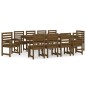 vidaXL Set da Pranzo da Giardino 11 pz Miele in Legno Massello di Pino vidaXL Set da Pranzo da Giardino 11 pz Miele in Legno Massello di Pino