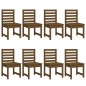 vidaXL Set da Pranzo da Giardino 11 pz Miele in Legno Massello di Pino vidaXL Set da Pranzo da Giardino 11 pz Miele in Legno Massello di Pino
