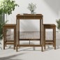 vidaXL Set Bar da Giardino 3 pz Miele in Legno Massello di Pino vidaXL Set Bar da Giardino 3 pz Miele in Legno Massello di Pino