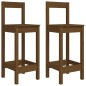 vidaXL Set Bar da Giardino 3 pz Miele in Legno Massello di Pino