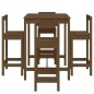 vidaXL Set Bar da Giardino 5 pz Miele in Legno Massello di Pino vidaXL Set Bar da Giardino 5 pz Miele in Legno Massello di Pino