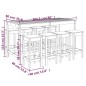 vidaXL Set Bar da Giardino 9 pz Miele in Legno Massello di Pino vidaXL Set Bar da Giardino 9 pz Miele in Legno Massello di Pino