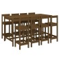 vidaXL Set Bar da Giardino 9 pz Miele in Legno Massello di Pino vidaXL Set Bar da Giardino 9 pz Miele in Legno Massello di Pino