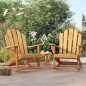 vidaXL Sedie Dondolo Adirondack Giardino 2pz 79x100x103 Massello Teak vidaXL Sedie Dondolo Adirondack Giardino 2pz 79x100x103 Massello Teak
