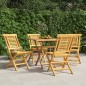 vidaXL Sedie da Giardino Pieghevoli 4pz 47x63x90cm Legno Massello Teak vidaXL Sedie da Giardino Pieghevoli 4pz 47x63x90cm Legno Massello Teak