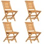 vidaXL Sedie da Giardino Pieghevoli 4pz 47x63x90cm Legno Massello Teak vidaXL Sedie da Giardino Pieghevoli 4pz 47x63x90cm Legno Massello Teak