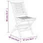 vidaXL Sedie da Giardino Pieghevoli 6pz 47x63x90cm Legno Massello Teak vidaXL Sedie da Giardino Pieghevoli 6pz 47x63x90cm Legno Massello Teak