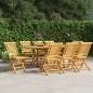 vidaXL Sedie da Giardino Pieghevoli 8pz 47x63x90cm Legno Massello Teak vidaXL Sedie da Giardino Pieghevoli 8pz 47x63x90cm Legno Massello Teak