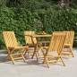 vidaXL Sedie da Giardino Pieghevoli 4pz 47x47x89cm Legno Massello Teak vidaXL Sedie da Giardino Pieghevoli 4pz 47x47x89cm Legno Massello Teak