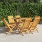 vidaXL Sedie da Giardino Pieghevoli 6pz 47x47x89cm Legno Massello Teak vidaXL Sedie da Giardino Pieghevoli 6pz 47x47x89cm Legno Massello Teak