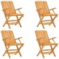 vidaXL Sedie da Giardino Pieghevoli 4pz 61x67x90cm Legno Massello Teak vidaXL Sedie da Giardino Pieghevoli 4pz 61x67x90cm Legno Massello Teak