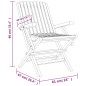vidaXL Sedie da Giardino Pieghevoli 4pz 61x67x90cm Legno Massello Teak vidaXL Sedie da Giardino Pieghevoli 4pz 61x67x90cm Legno Massello Teak