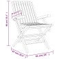 vidaXL Sedie da Giardino Pieghevoli 6pz 61x67x90cm Legno Massello Teak vidaXL Sedie da Giardino Pieghevoli 6pz 61x67x90cm Legno Massello Teak