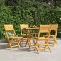 vidaXL Sedie da Giardino Pieghevoli 4pz 47x61x90cm Legno Massello Teak vidaXL Sedie da Giardino Pieghevoli 4pz 47x61x90cm Legno Massello Teak