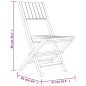 vidaXL Sedie da Giardino Pieghevoli 4pz 47x61x90cm Legno Massello Teak vidaXL Sedie da Giardino Pieghevoli 4pz 47x61x90cm Legno Massello Teak